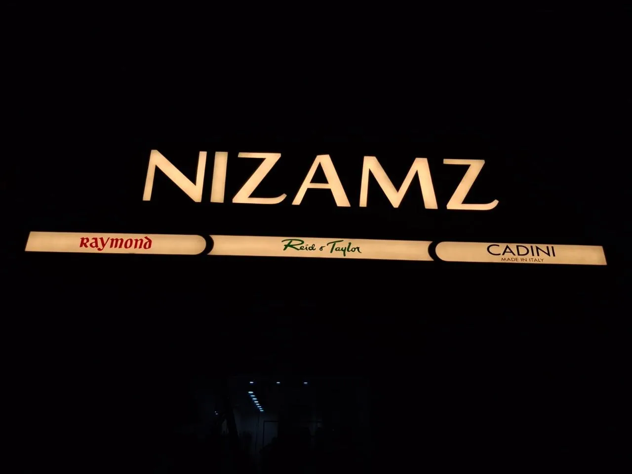 Illuminated signage detail by Sonu Arts